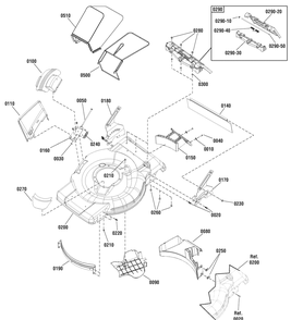 Deck Group (7501606) Diagram and Parts List for 7800808-JS36 2011 Briggs and Stratton Lawn Mower